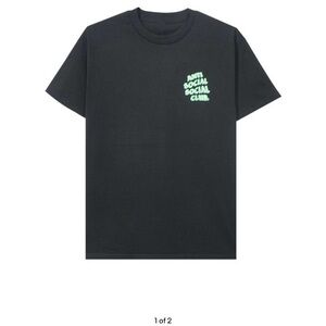Anti Social Social Club tee “Popcorn Black”, NEW, Men’s Small